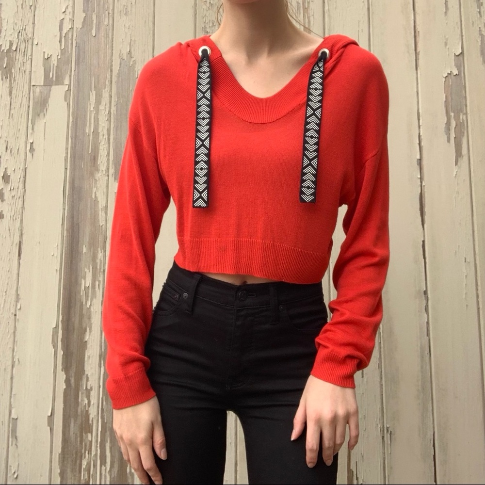 Crop Red Sweater